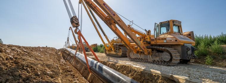 Energie & Management > Gasnetz - Gastransportleitung Augusta ist fertig