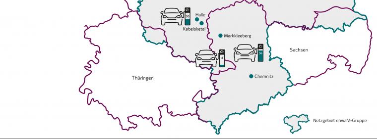 Energie & Management > Elektrofahrzeuge - EnviaM plant 106 Ladesäulen in Ostdeutschland