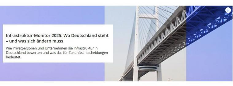 Energie & Management > Studien - Gespaltene Bewertung der Infrastruktur in Deutschland