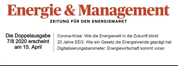 Energie & Management > In Eigener Sache - Doppelausgabe Print