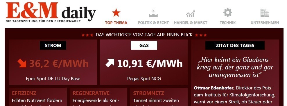 Energie & Management > In Eigener Sache - Radikal anders, gewohnt gleich