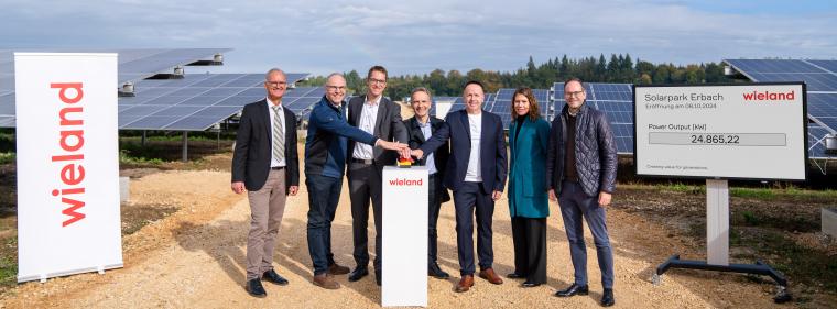 Energie & Management > Photovoltaik - Wieland Gruppe nimmt 26,5-MW-Solarpark in Betrieb