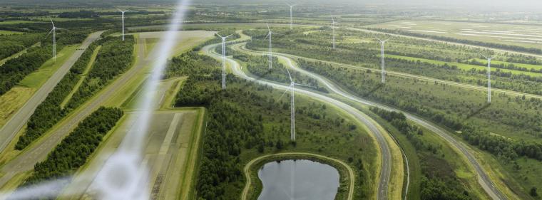 Energie & Management > Windkraft Onshore - Mercedes-Testfahrer brausen bald um Windräder herum