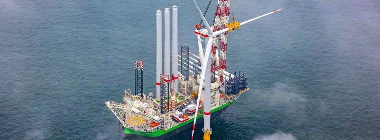 Energie & Management > Windkraft Offshore - Nordseecluster A zur Hälfte fertig