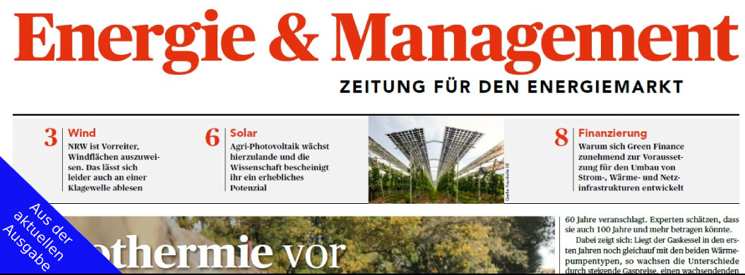 Energie & Management > Aus Der Aktuellen Ausgabe - Großes Gezerre um Windflächen im Gerichtssaal
