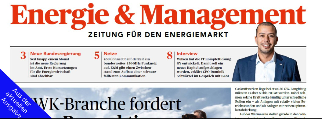 Energie & Management > Aus Der Zeitung - KWK-Branche fordert klare Perspektiven