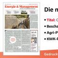 Energie & Management > In Eigener Sache - Jetzt die neue E&M-Ausgabe als ePaper lesen!