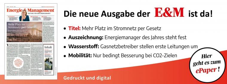Energie & Management > In Eigener Sache - Jetzt die neue E&M-Ausgabe als ePaper lesen!