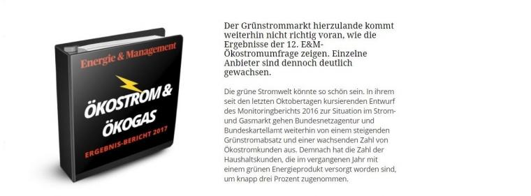 Energie & Management > Vertrieb - Ökostrom: Warten auf bessere Zeiten