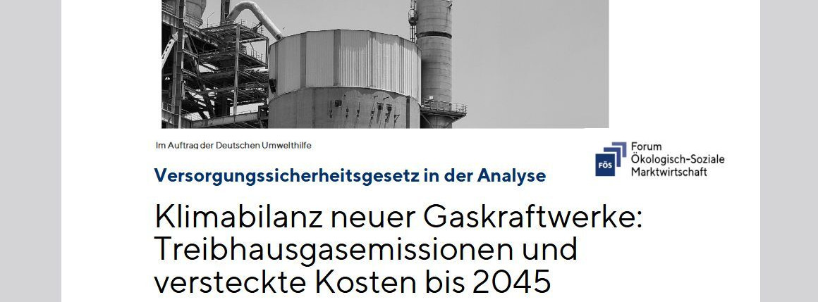 Energie & Management > Klimaschutz - DUH warnt vor Klimafolgen neuer Gaskraftwerke