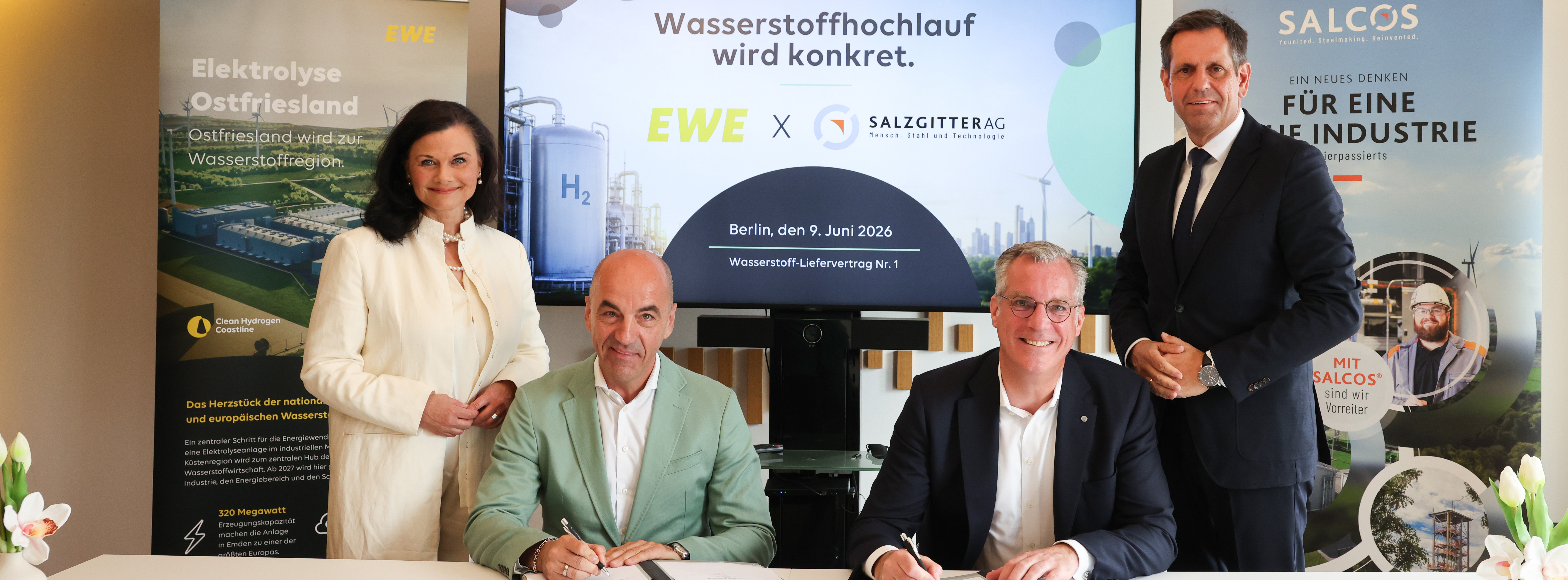 Energie & Management > Wasserstoff - Salzgitter und EWE vereinbaren H2-Lieferung