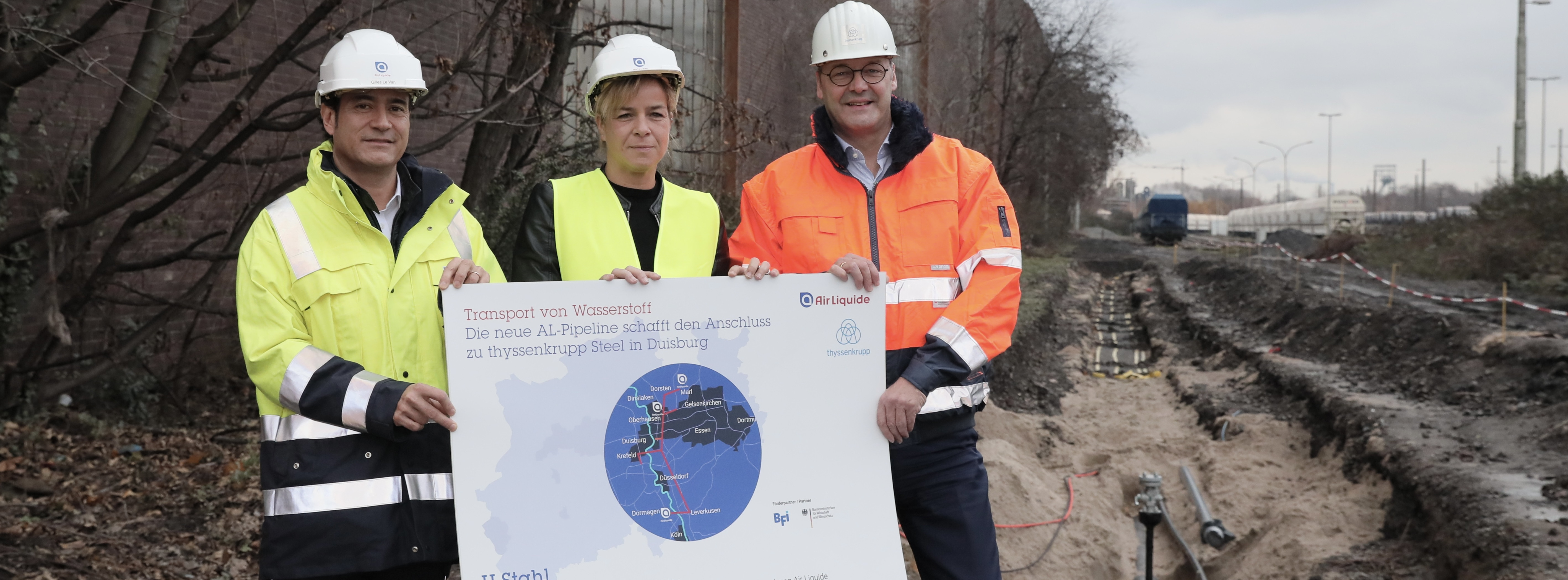 Energie & Management > Wasserstoff - Thyssenkrupp ans künftige H2-Fernleitungsnetz angebunden