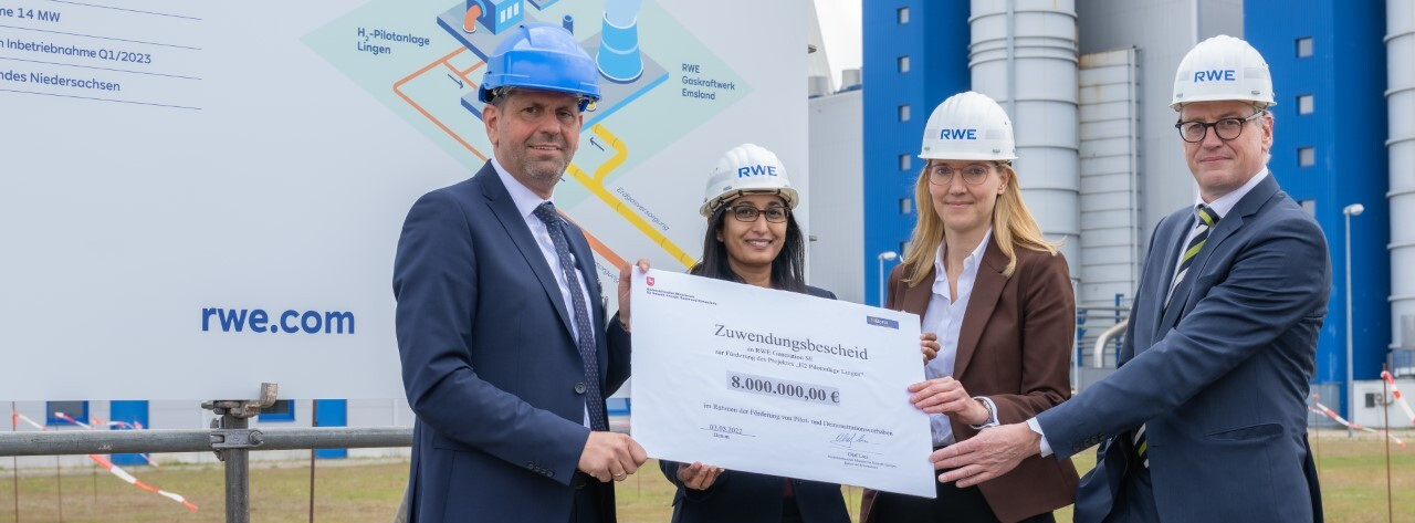 Energie & Management > Wasserstoff - Finanzspritze für RWE-Elektrolyse-Pilotanlage in Lingen