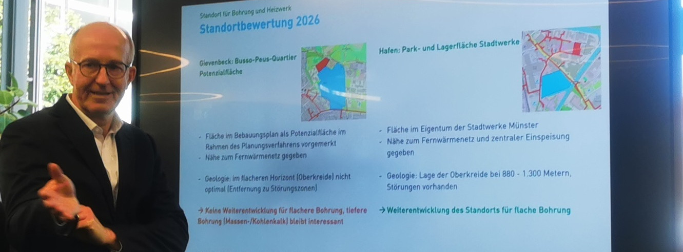 Energie & Management > Geothermie - Stadtwerke glauben an Thermalwasser in Münsters Tiefe