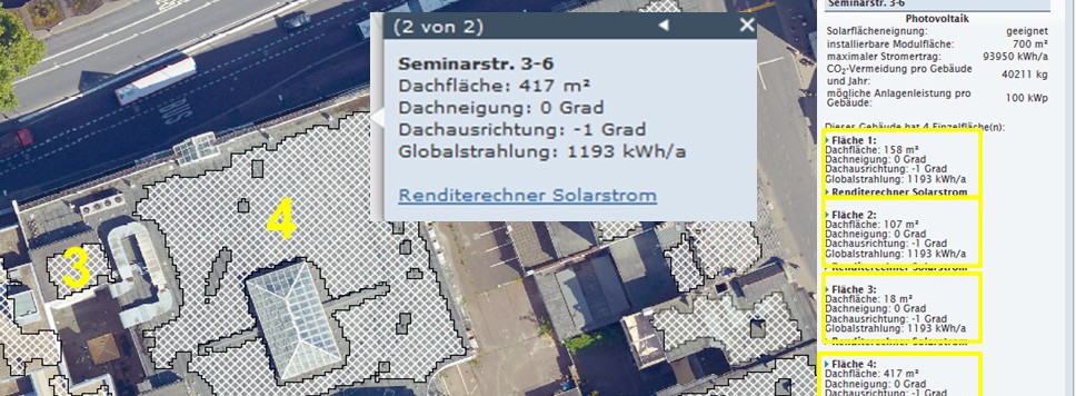 Energie & Management > Photovoltaik - Update für Solardachkataster in Osnabrück