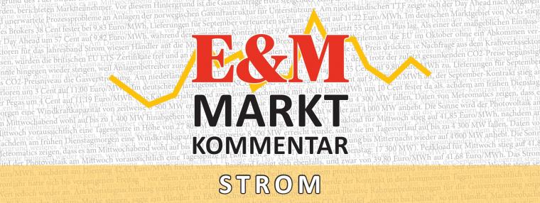 Energie & Management > Marktkommentar - Strom: Wenig Wind und PV halten Day Ahead oben