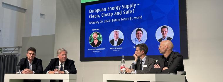 Energie & Management > E-World 2024 - Sicherer, sauberer und billiger Strom - aber wie?