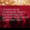 Energie & Management > Veranstaltung - Bezahlbarkeit der Energiewende auf vielen Wegen sichern