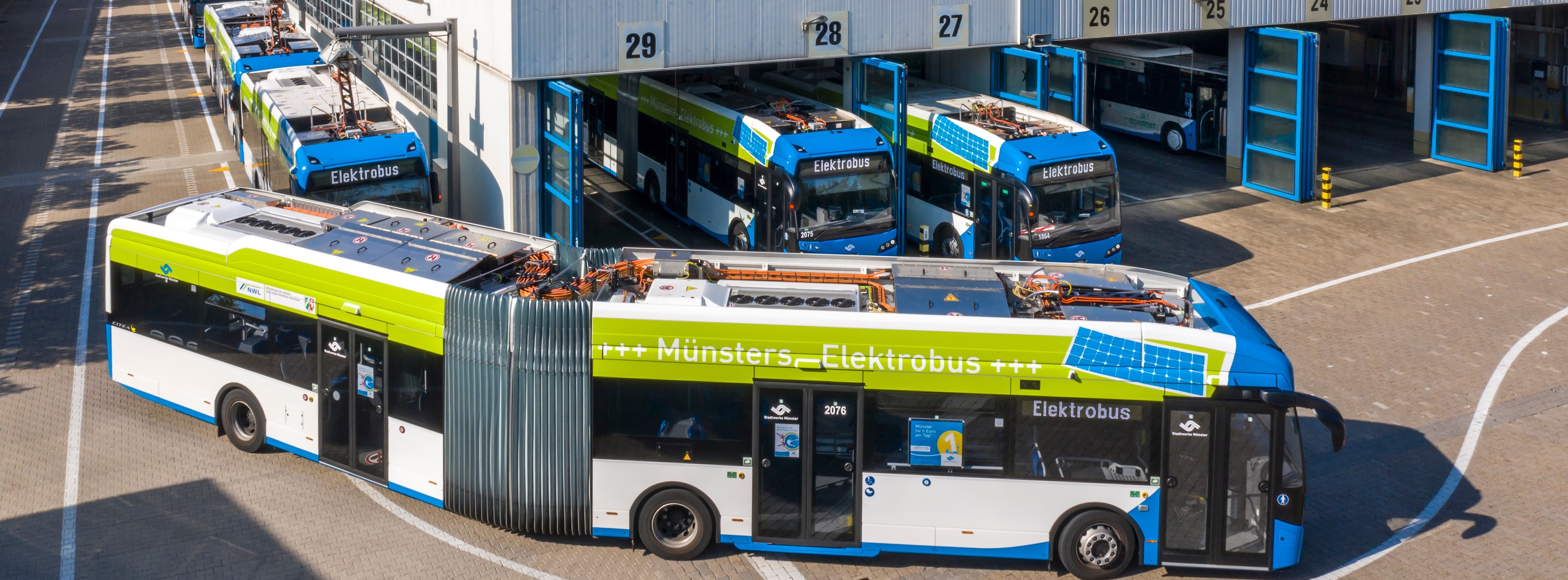 Energie & Management > Elektrofahrzeuge - Zweite Buslinie in Münster rein batterieelektrisch betrieben