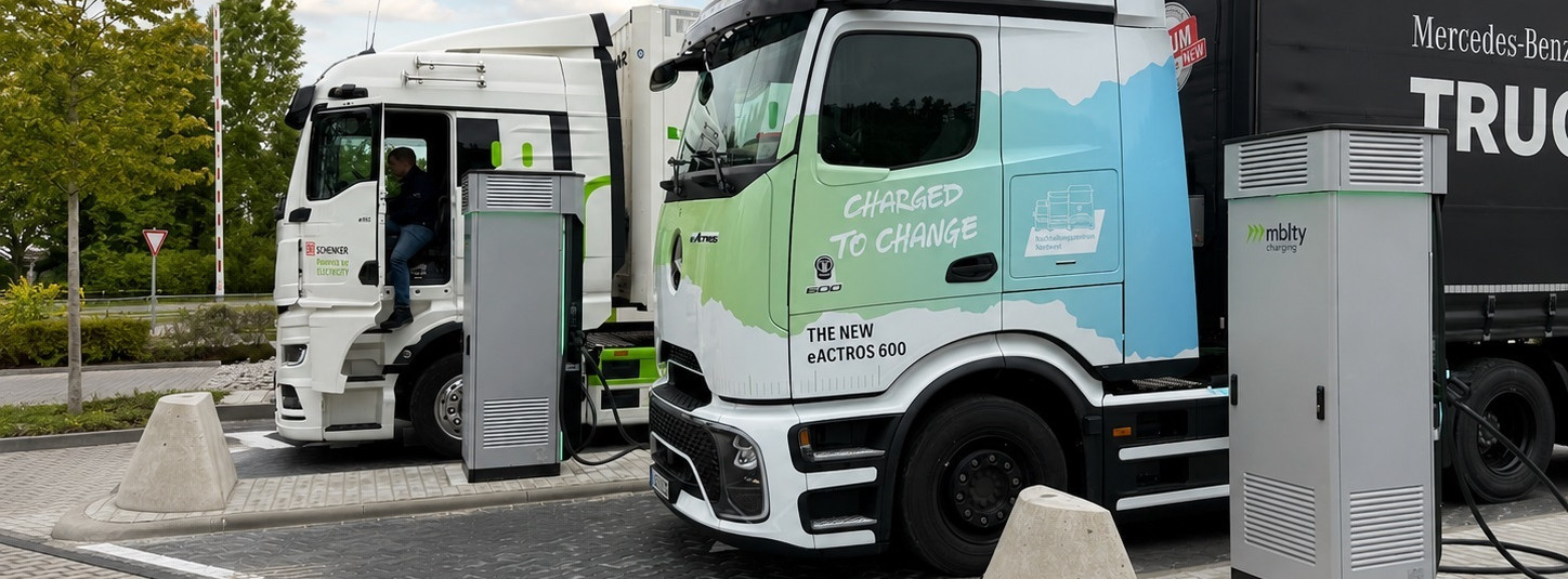 Energie & Management > Elektromobilität - Fünf Bieter entwickeln Ladestationen für E-Laster an Autobahnen