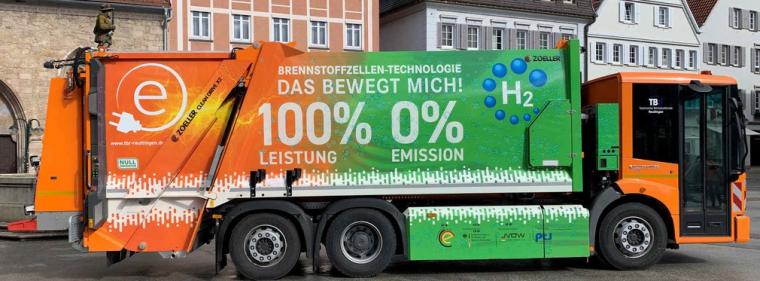 Energie & Management > Wasserstoff - Erstes Brennstoffzellen-Müllauto in Süddeutschland