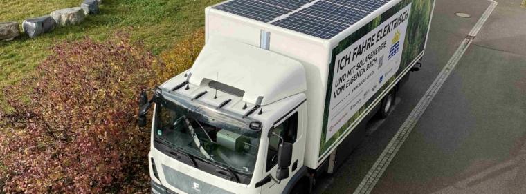 Energie & Management > F&E - LKW tankt Sonne