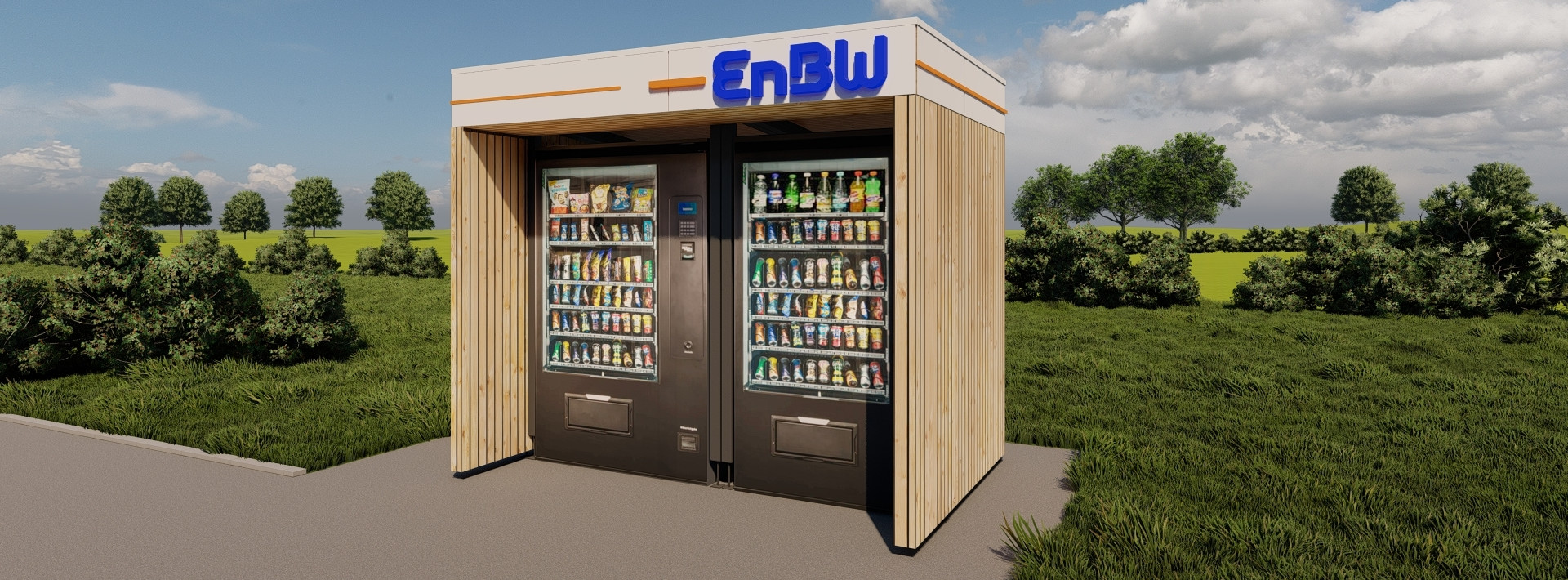 Energie & Management > E-Fahrzeuge - EnBW baut Ladeparks mit Snickers-Automat