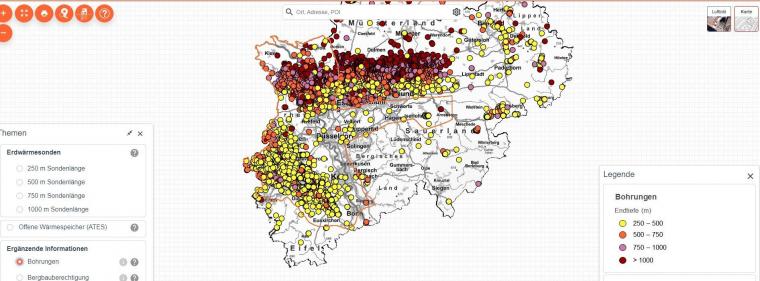Energie & Management > Wärmenetz - Neues Planungstool für Geothermie in NRW