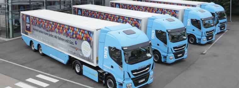 Energie & Management > Erdgasfahrzeuge - Aldi Süd fährt Erdgas-Lkw